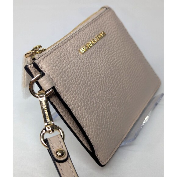 Michael Kors Jet Set Travel Small Leather Coin Pouch Card Case - Soft Pink - Picture 5 of 8